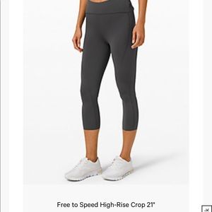 Lululemon Free to Speed High-Rise Crop 21